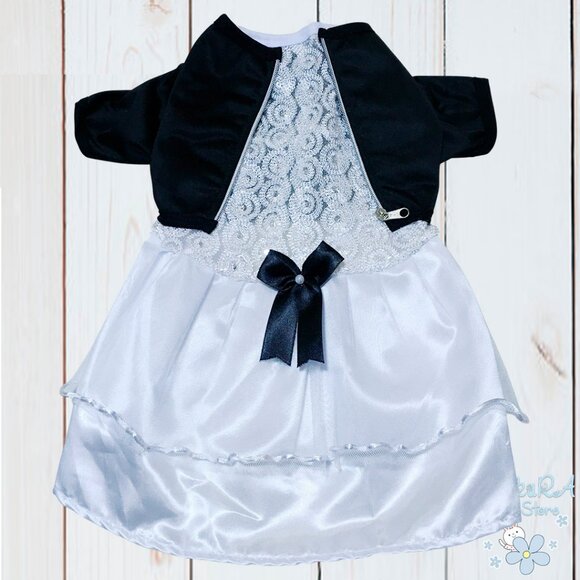 🎃👻 TIFFANY CHUCKY HALLOWEEN CUTE DOG PET CLOTHES TUTU WEDDING DRESS 👻🎃 - Picture 1 of 6